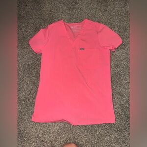 Figs XS pink top